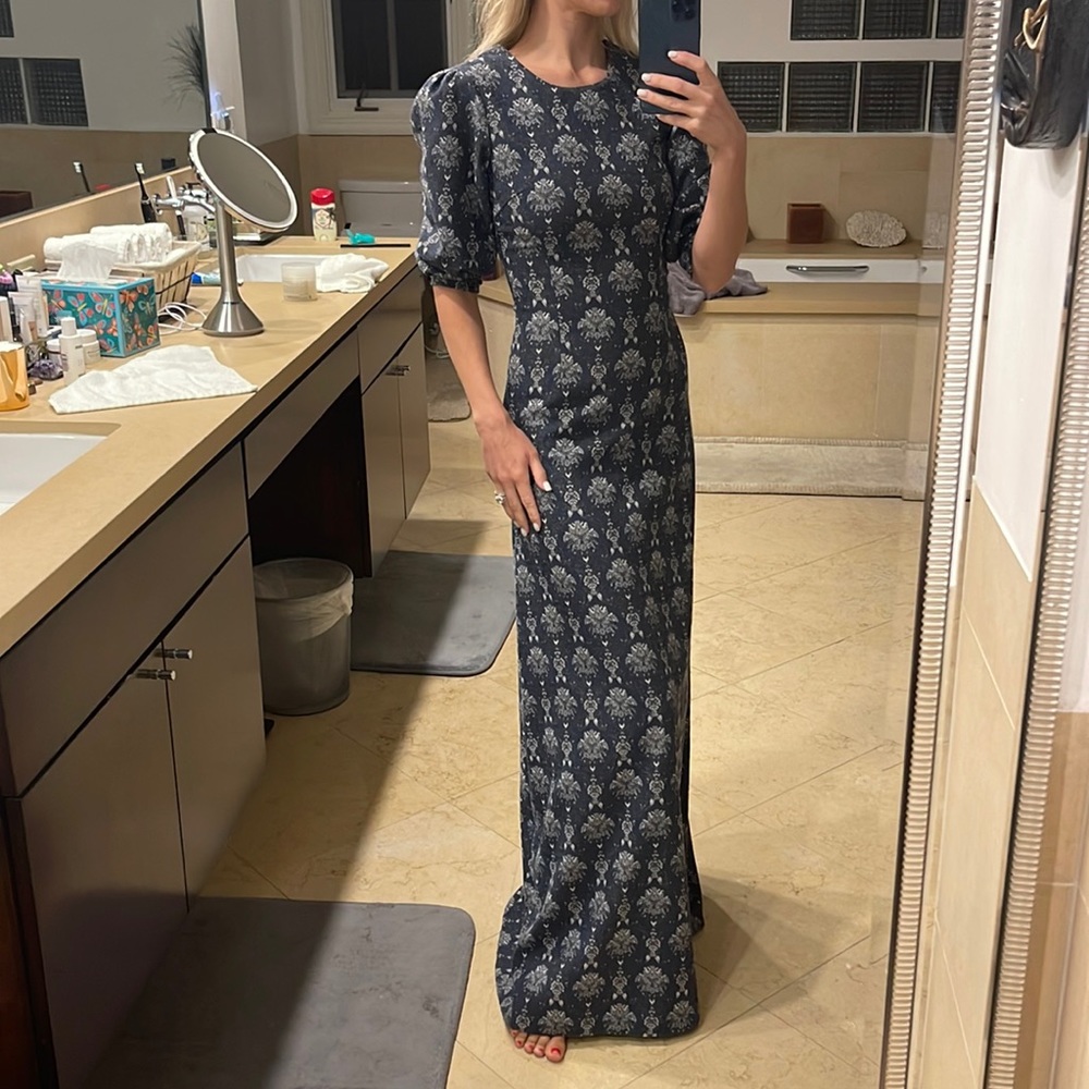 Elegant gown custom made 100% cotton